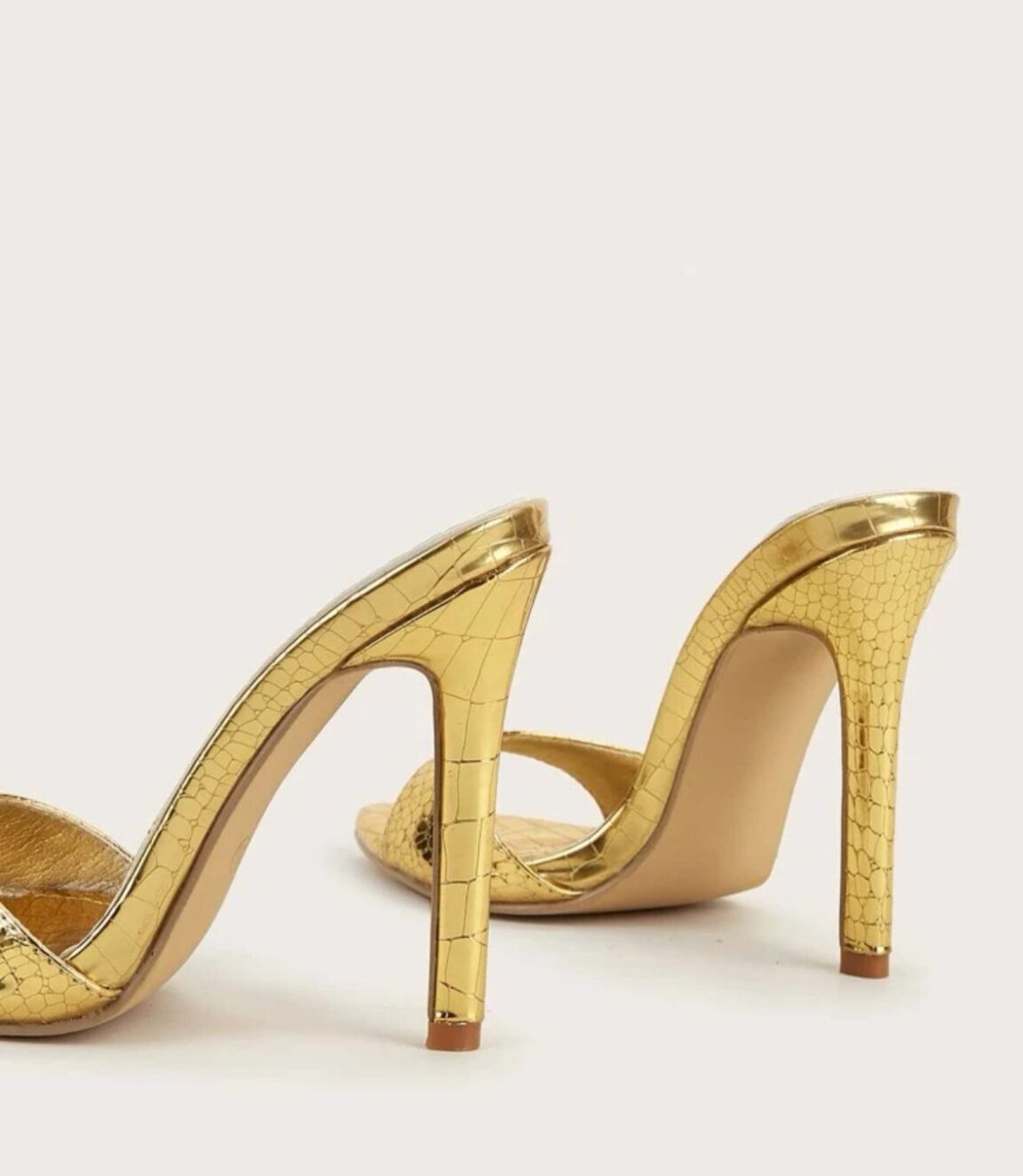 GOLD mules